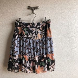 LOFT Women’s Tiered Floral Skirt